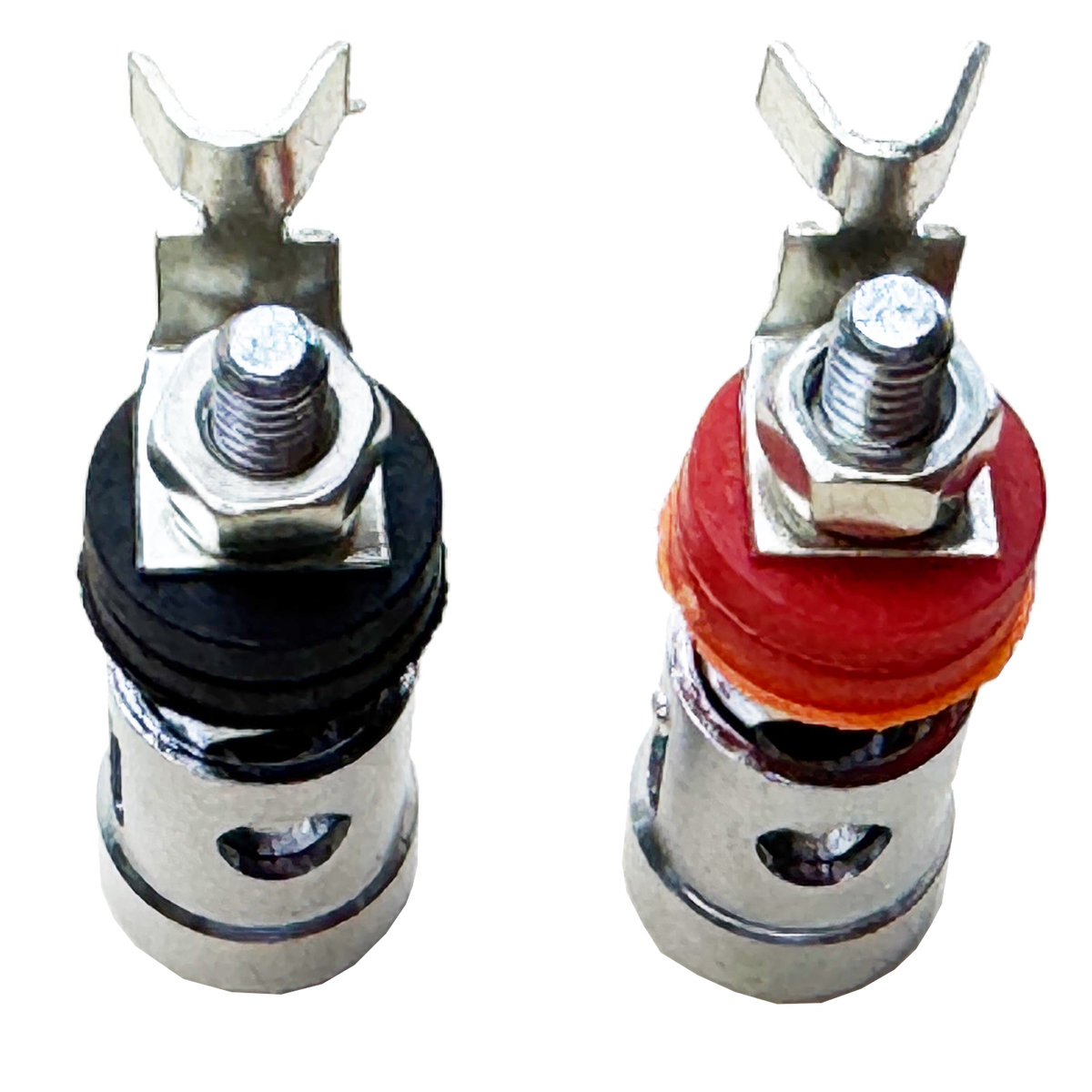 Spring Loaded Pushing Implement Trinity Audio Solutions 8 Gauge Spring Loaded Push Terminals (pair)
