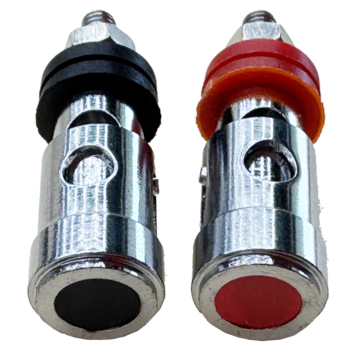 Spring Loaded Pushing Implement Trinity Audio Solutions 8 Gauge Spring Loaded Push Terminals (pair)