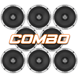 Trinity Audio 8-Pack Combo RS654 6.5" Midrange Speaker 4-Ohm